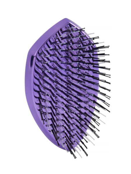 Многофункциональная расческа для распутывания, массажа и мытья кожи головы мини Лиловая Solomeya Wonder scalp brush mini Lilac, 1 шт